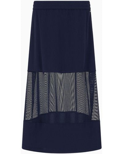 Armani Exchange Midi Skirts - Blue