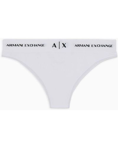 Armani Exchange Brazilian Briefs - White