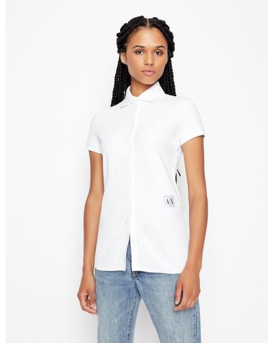 Armani Exchange Solid Top - White