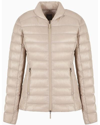 Armani Exchange Down Jacket With Ultra Light Padding - Natural