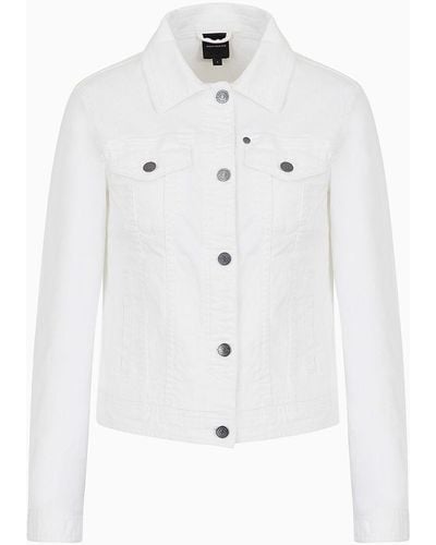 Armani Exchange Denim Jackets - White