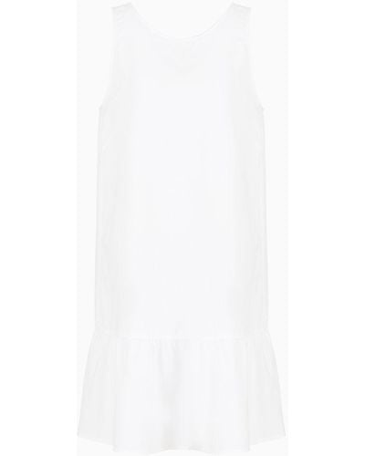 Armani Exchange Cotton Poplin Tunic Dress - White