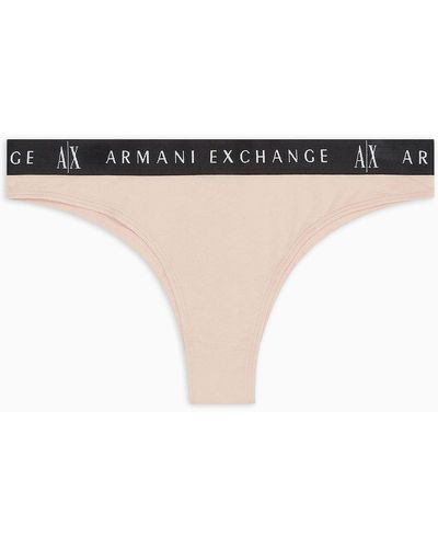 Armani Exchange Stretch Cotton Briefs - White