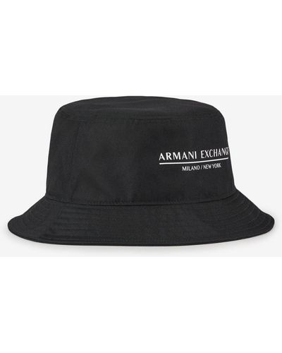 Armani Exchange Chapeau de pêcheur - Noir
