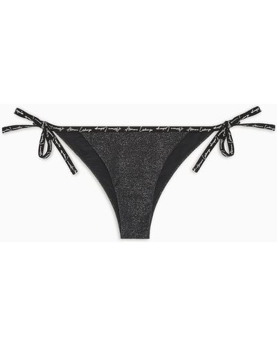 Armani Exchange Swimsuit With Laces - Black