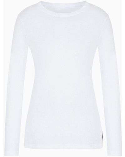 Armani Exchange Camiseta monocolor - Blanco