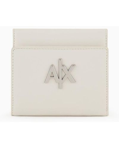 Armani Exchange Card Holder With Logo - White