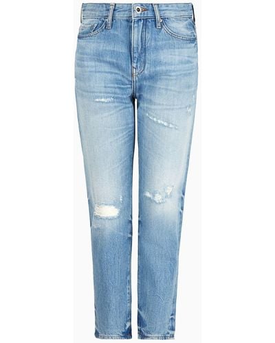 Armani Exchange Jeans Boyfriend - Blu