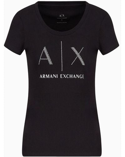 Armani Exchange T-shirt Pima - Nero
