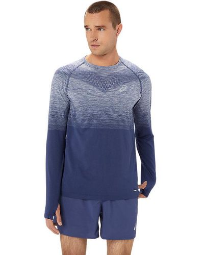 Asics Seamless Ls Top - Blue