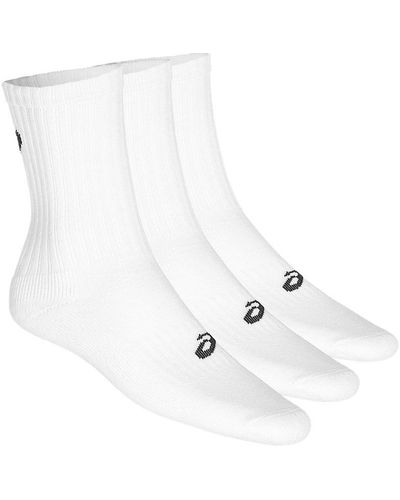 Asics Paquete de 3 pares de calcetines de media caña - Blanco