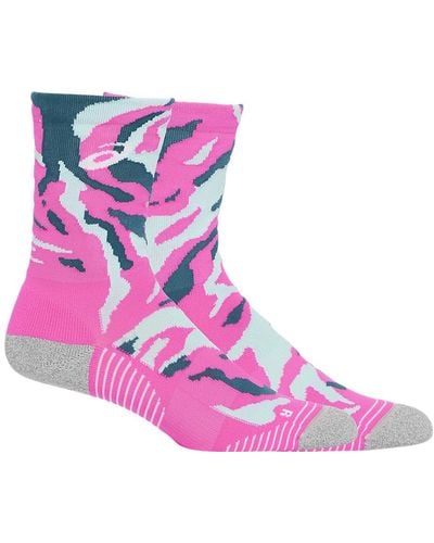 Asics Colour Camo Run Crew Sock - Pink