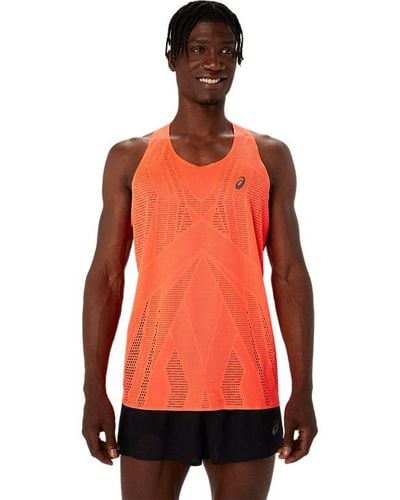 Asics METARUN SINGLET - Rojo