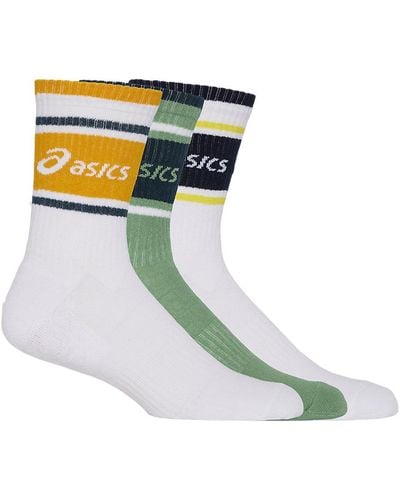 Asics 3 Pack Logo Crew Sock - Zwart