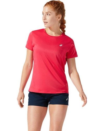 Asics Core Ss Top - Red