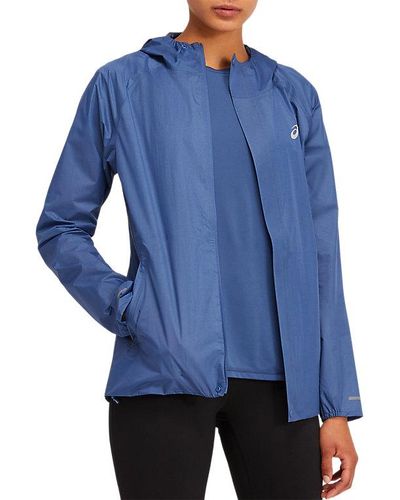 Asics Lightweight Waterproof Jacket - Blue