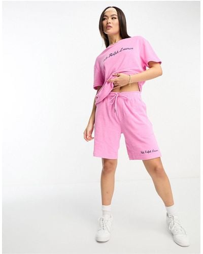 Polo Ralph Lauren X Asos Exclusive Collab Terry Towelling Shorts - Pink