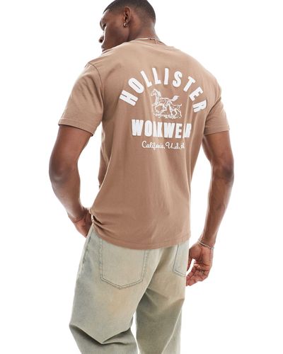 Hollister T-shirt imprimé au dos - fauve - Neutre