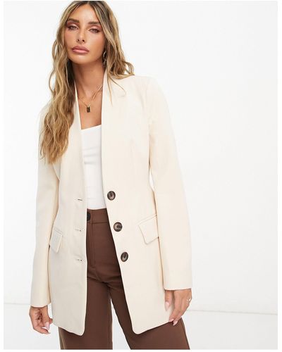 River Island Blazer d'ensemble ajusté à trois boutons - rose