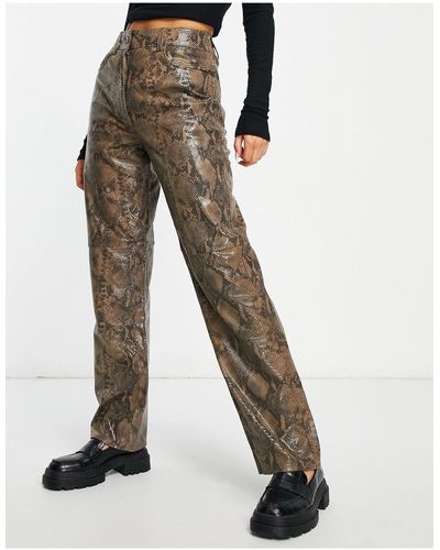 Y.A.S Leather Trousers - Multicolour
