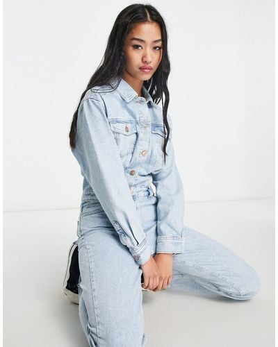 ONLY Long Sleeve Jumpsuit - Blue