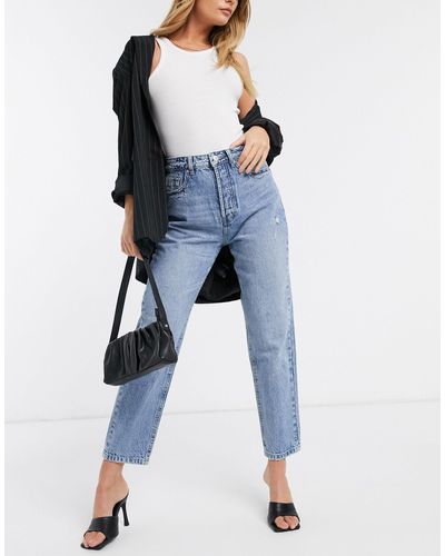 Stradivarius Mom jeans vintage - Blu