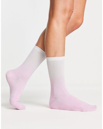 & Other Stories Polyester Blend Ombre Socks - Pink