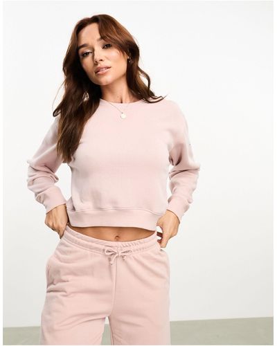 Stradivarius Sweat court d'ensemble - blush - Noir