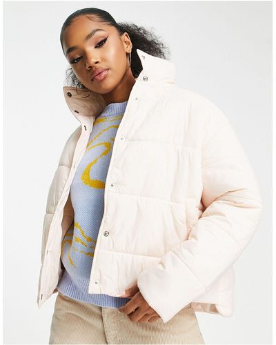 Urban Revivo Padded Puffer Jacket - White