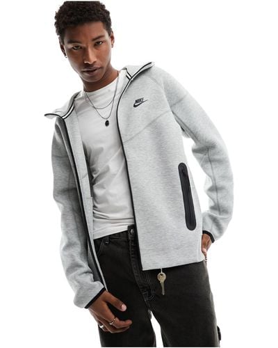 Nike Tech Fleece Full Zip Hoodie - Gray