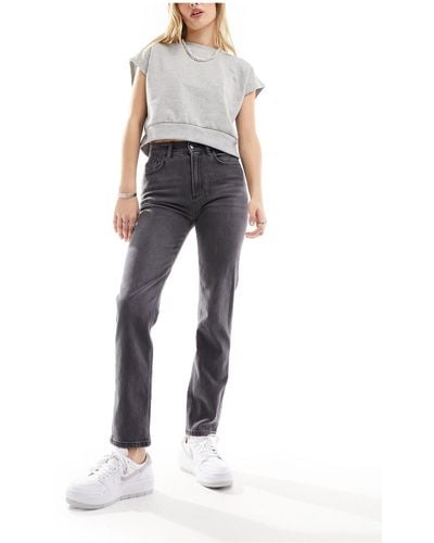 Vero Moda Aware Straight Leg Jeans - Gray