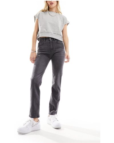 Vero Moda Aware - jeans a gamba dritta color slavato - Grigio