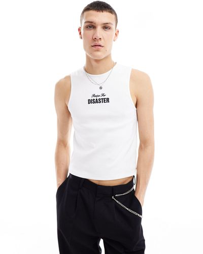 ASOS Muscle Vest - White