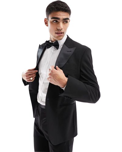 ASOS Slim Suit Tuxedo Jacket - Black