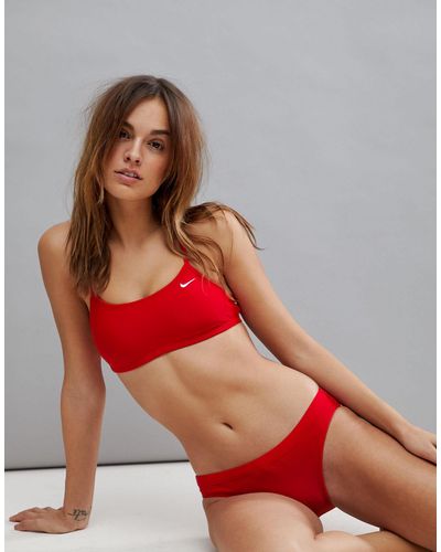 Nike Nike Swim Bikini Top - Red