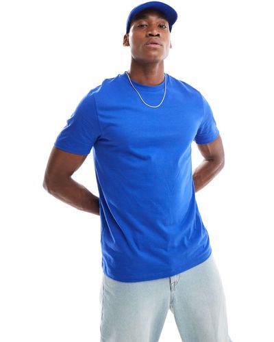 ASOS T-shirt With Crew Neck - Blue