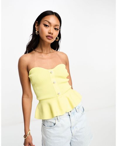 River Island Top a fascia - Giallo