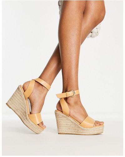 Glamorous Espadrille Wedge Sandals - Multicolour