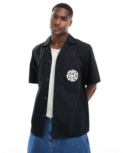 The North Face Boxy Logo Pocket Short Sleeve Shirt - Black