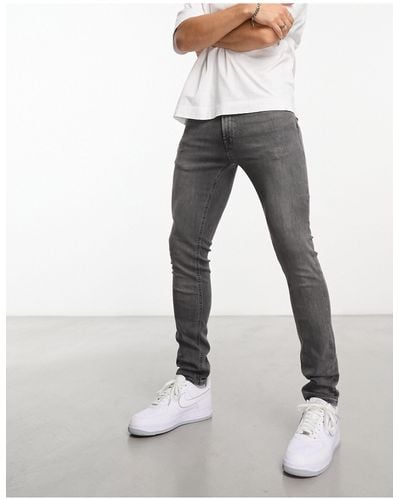 Jack & Jones Intelligence Liam Skinny Fit Jeans - Grey