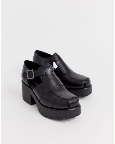 Vagabond Shoemakers Dioon - Chaussures en cuir à talon épais - Noir
