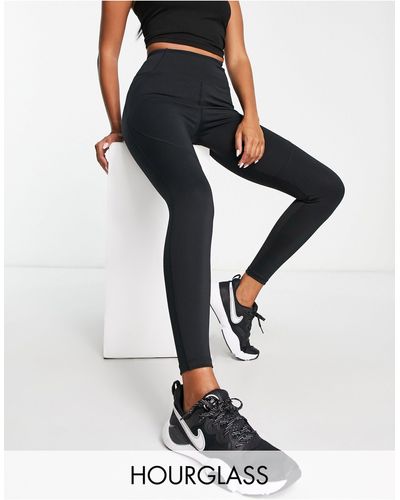 ASOS 4505 Hourglass Icon leggings With Booty-sculpting Seam Detail And Pocket - Blue