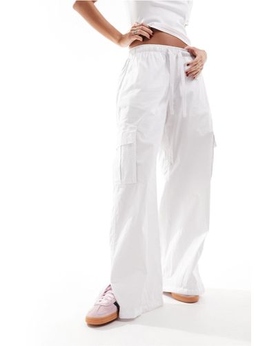 Cotton On Cotton On Relaxed Summer Cargo Trousers - White