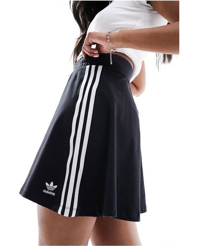 adidas Originals Three Stripe Mini Skirt - Black
