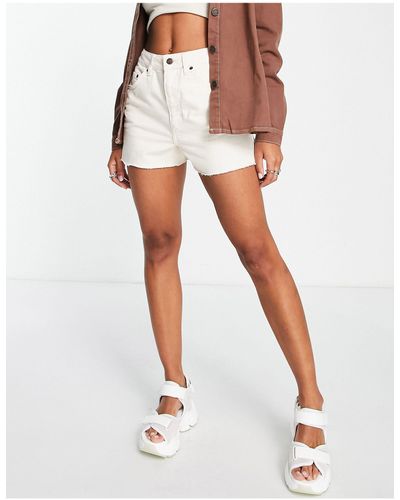 topshop a line denim shorts
