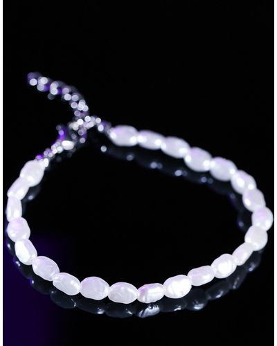 ASOS Bracelet en perles d'eau douce fantaisie - Noir