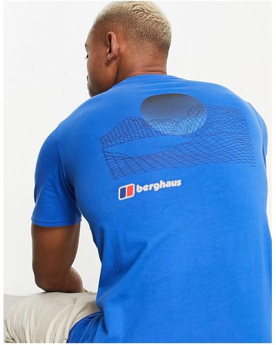 Berghaus Snowdon - t-shirt avec imprimé soleil au dos - Bleu