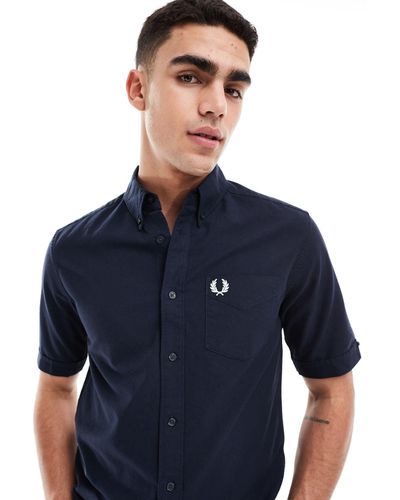 Fred Perry Camisa oxford - Azul