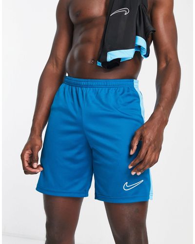 Nike Football Academy - Dri-fit - Shorts Met Panelen - Blauw