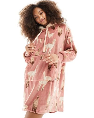 Chelsea Peers Alpaca Fleece snuggle Hoodie - Pink